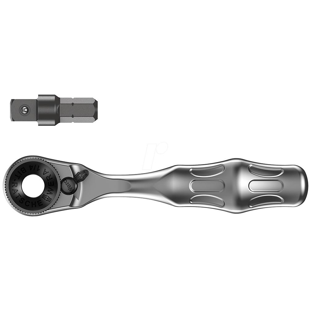 WERA 05073230001 Zyklop Mini 1/4- Bit Ratchet - High quality product image showing WERA 05073230001 Zyklop Mini 1/4- Bit Ratchet details and features