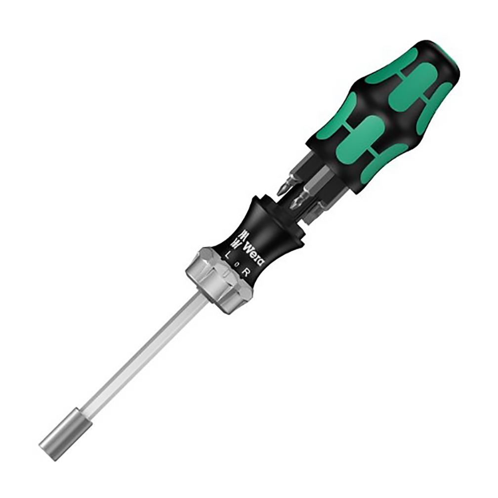 WERA 05073661002 Kraftform Kompakt 27 Ratcheting Screwdriver with Bit Storage - The Twister Group Tools product