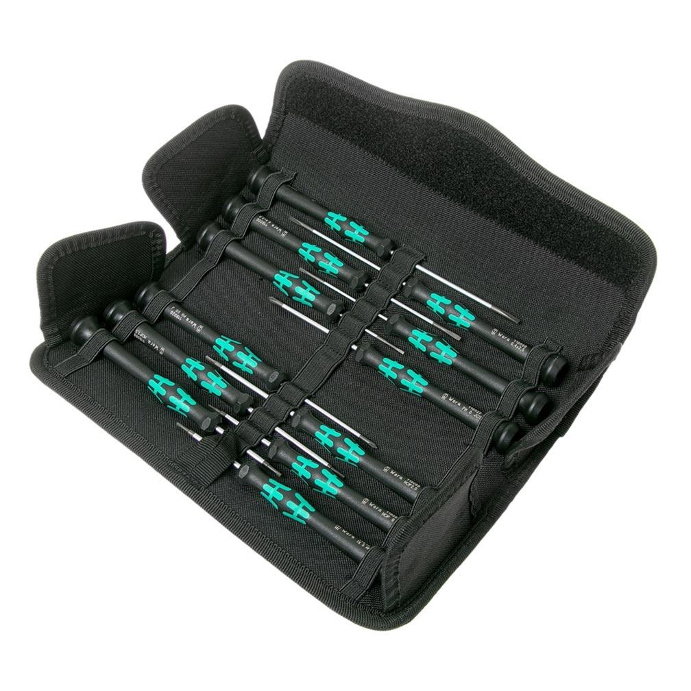 WERA 05073675001 Kraftform Micro Pack Screwdriver for Electronic Applications 12 Piece Set - The Twister Group Tools product
