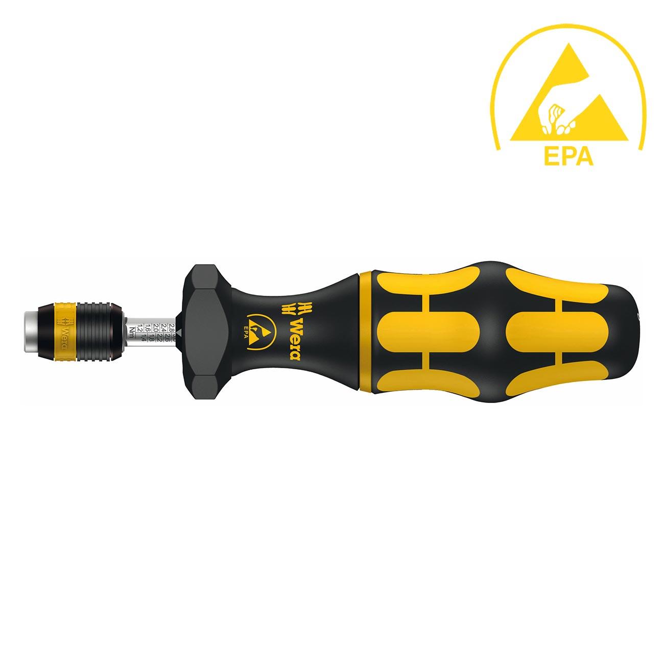 WERA 05074734001 Adjustable ESD Safe Torque Screwdriver with Quick Release Chuck (in. lbs.) - High quality product image showing WERA 05074734001 Adjustable ESD Safe Torque Screwdriver with Quick Release Chuck (in. lbs.) details and features