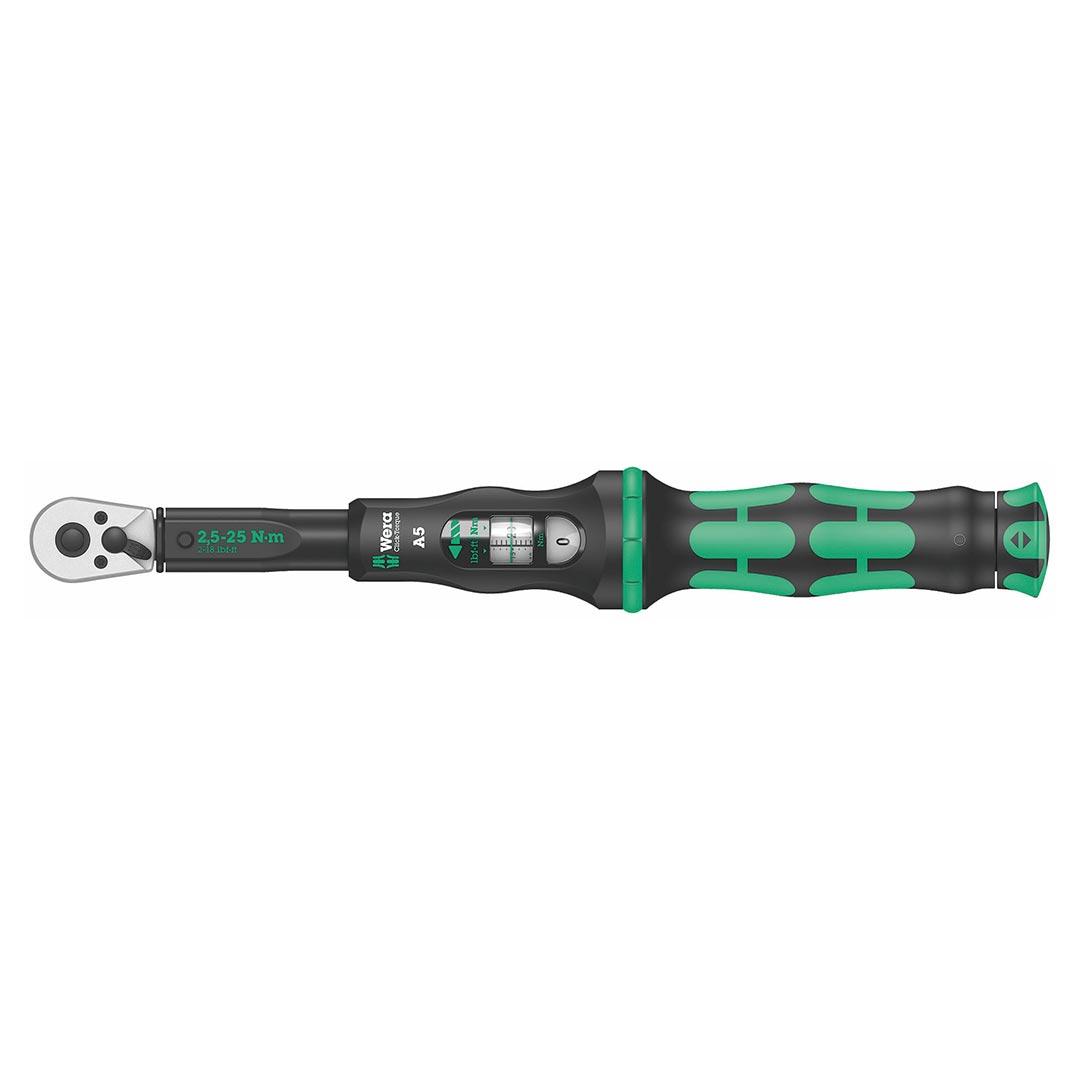 WERA 05075604001 Click-Torque Reversible 1/4 INCH Ratchet Wrench (NM Scale) - The Twister Group Tools product