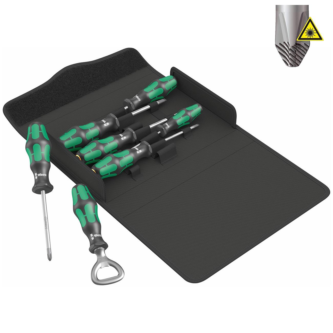 WERA 05105624001 Kraftform Plus Screwdriver Set (7 Piece Set) - High quality product image showing WERA 05105624001 Kraftform Plus Screwdriver Set (7 Piece Set) details and features