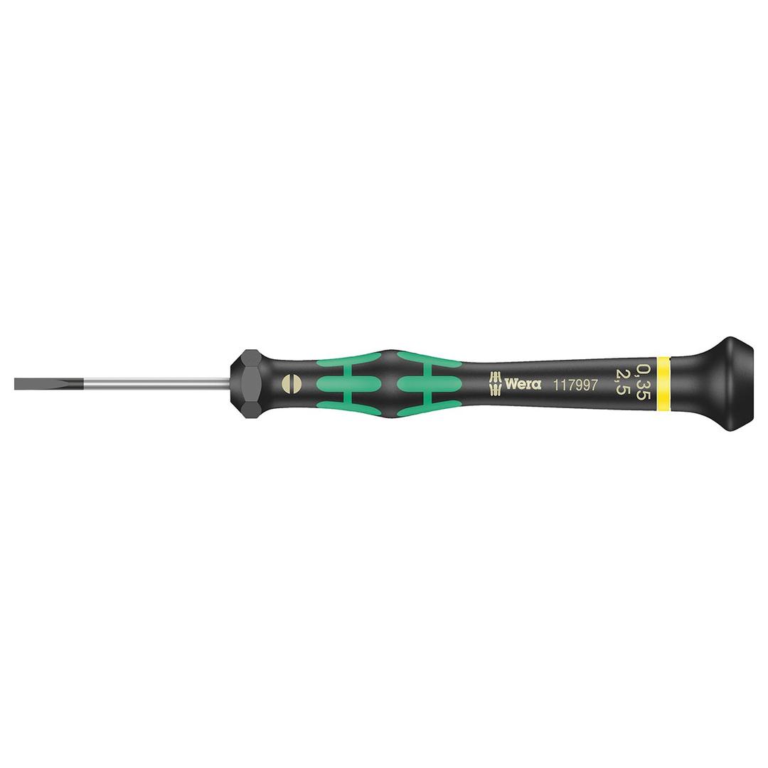 WERA 05117991001 Micro Electronics Precision Slotted Screwdriver - 1.0mm Head - The Twister Group Tools product