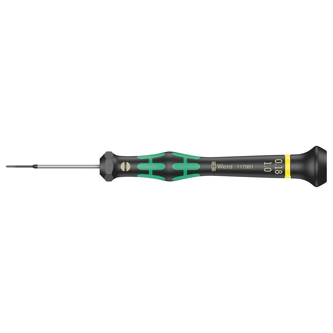WERA 05117993001 Micro Electronics Precision Slotted Screwdriver - 1.8mm Head - The Twister Group Tools product