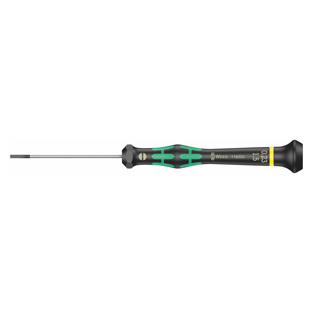 WERA 05118003001 Micro Electronics Precision Slotted Screwdriver - 1.5mm Head - The Twister Group Tools product