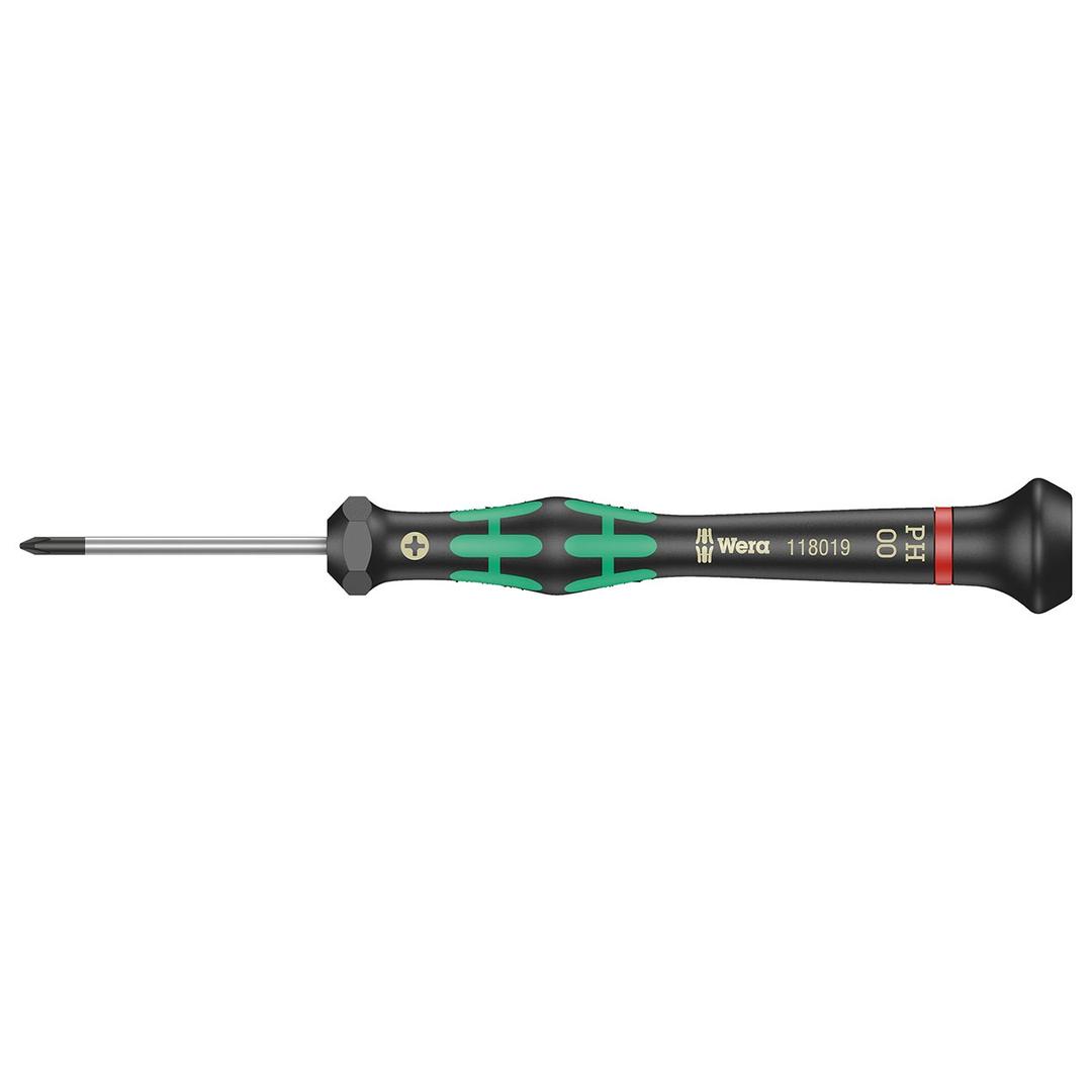 WERA 05118019001 Micro Electronics Precision Phillips Screwdriver - PH #00 x 40mm - The Twister Group Tools product
