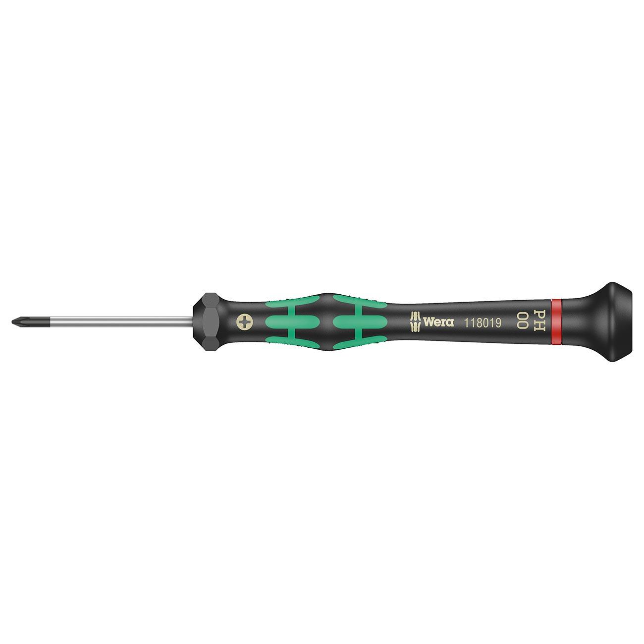 WERA 05118019001 Micro Electronics Precision Phillips Screwdriver - PH #00 x 40mm - High quality product image showing WERA 05118019001 Micro Electronics Precision Phillips Screwdriver - PH #00 x 40mm details and features
