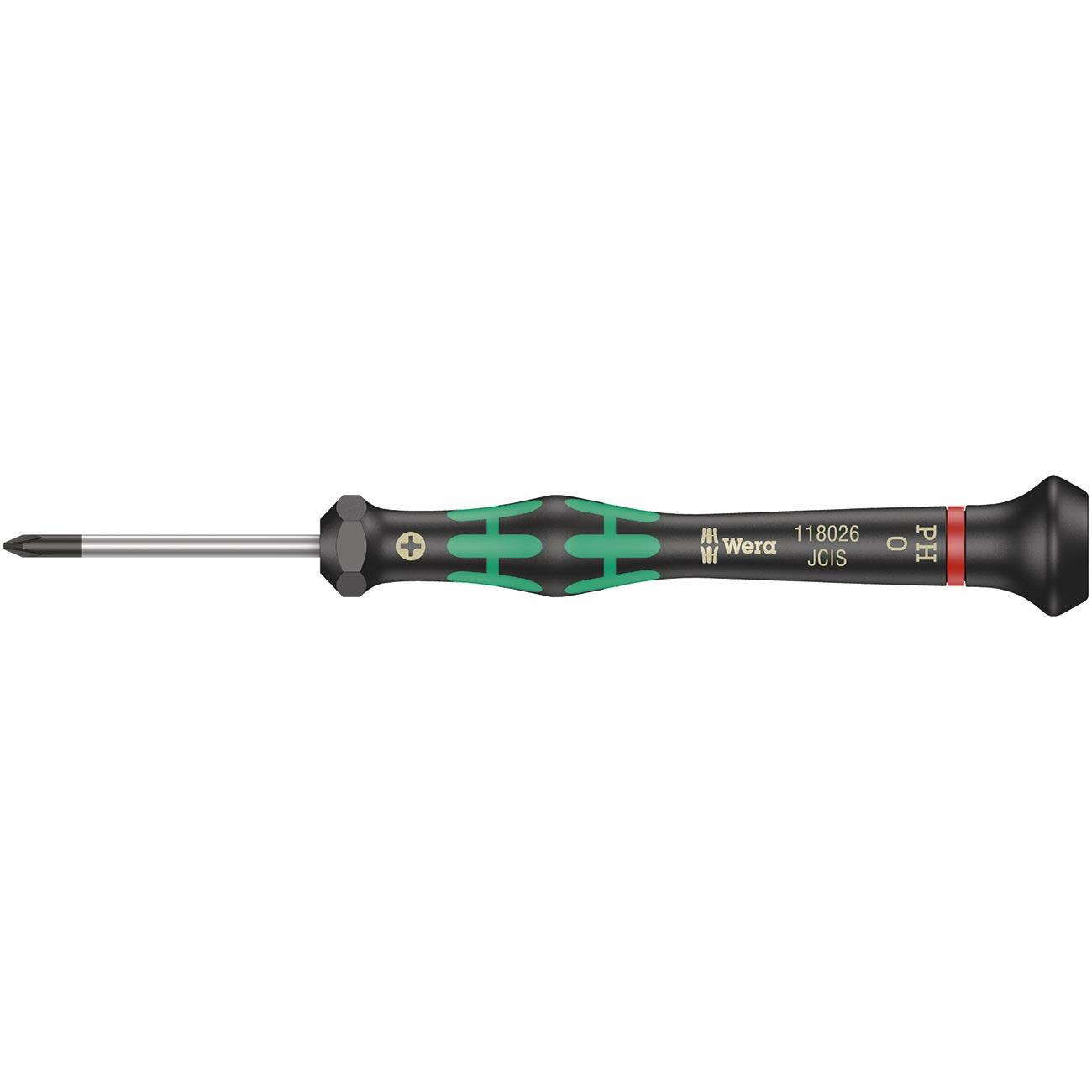 WERA 05118023001 Micro Electronics Precision Phillips Screwdriver PH #1 x 60mm - High quality product image showing WERA 05118023001 Micro Electronics Precision Phillips Screwdriver PH #1 x 60mm details and features