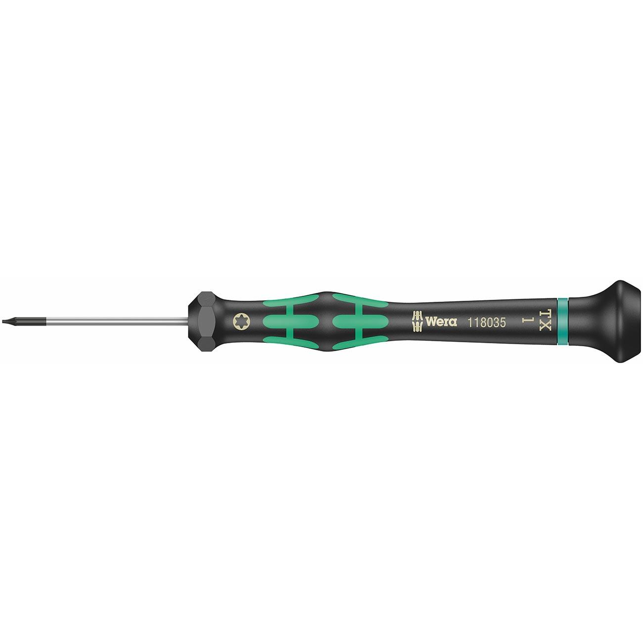 WERA 05118035001 Micro Electronics Precision Torx Screwdriver TX #1 x 40mm - High quality product image showing WERA 05118035001 Micro Electronics Precision Torx Screwdriver TX #1 x 40mm details and features
