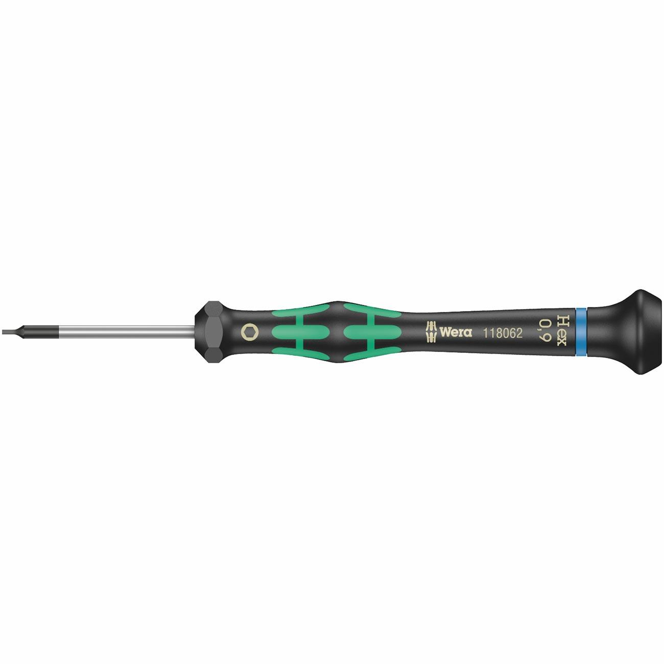 WERA 05118062001 Micro Electronics Precision Hex-Plus Screwdriver Hex-Plus 0.9 x 40mm - High quality product image showing WERA 05118062001 Micro Electronics Precision Hex-Plus Screwdriver Hex-Plus 0.9 x 40mm details and features