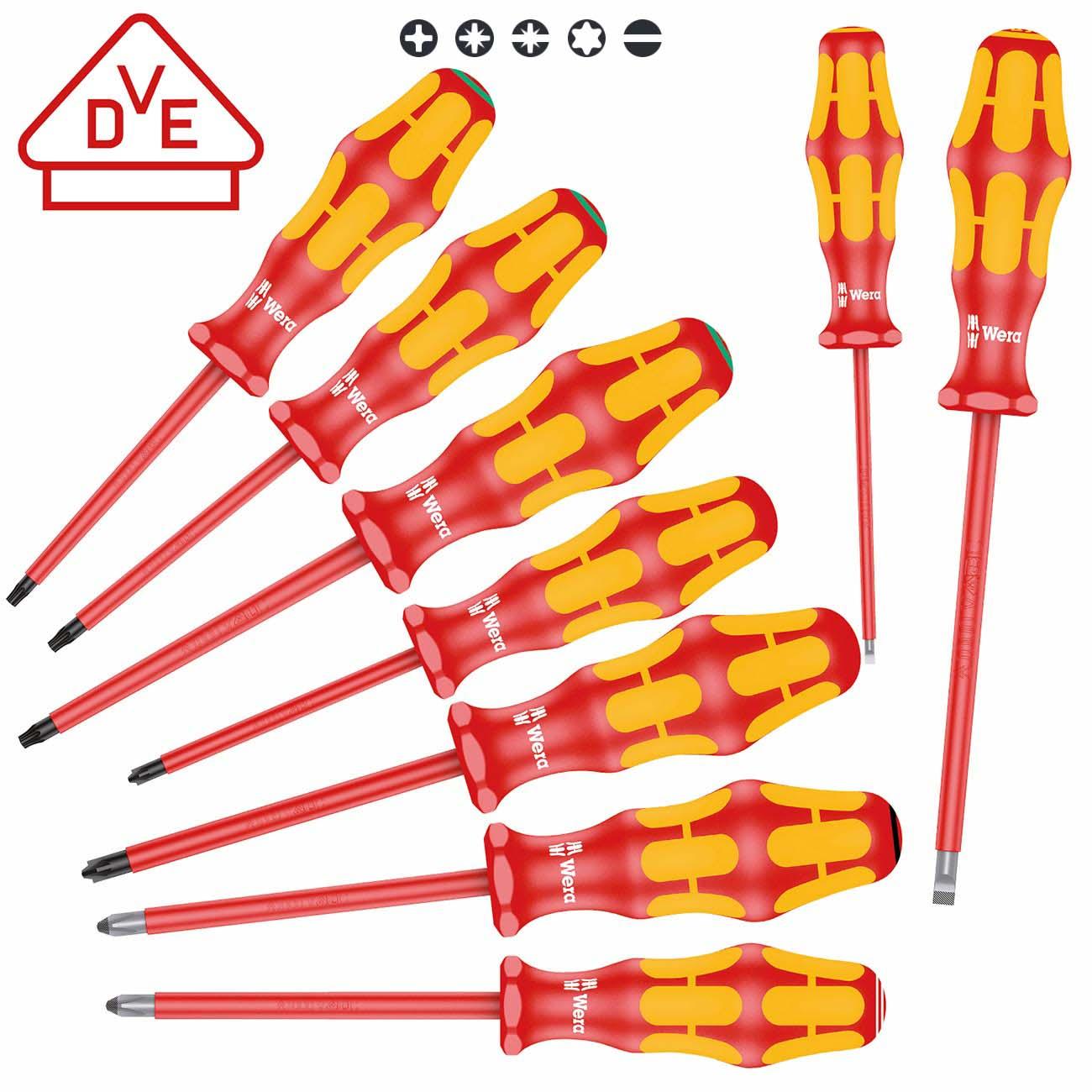 WERA 05133355001 Insulated Screwdriver Set with Lasertip (9 Piece) - High quality product image showing WERA 05133355001 Insulated Screwdriver Set with Lasertip (9 Piece) details and features