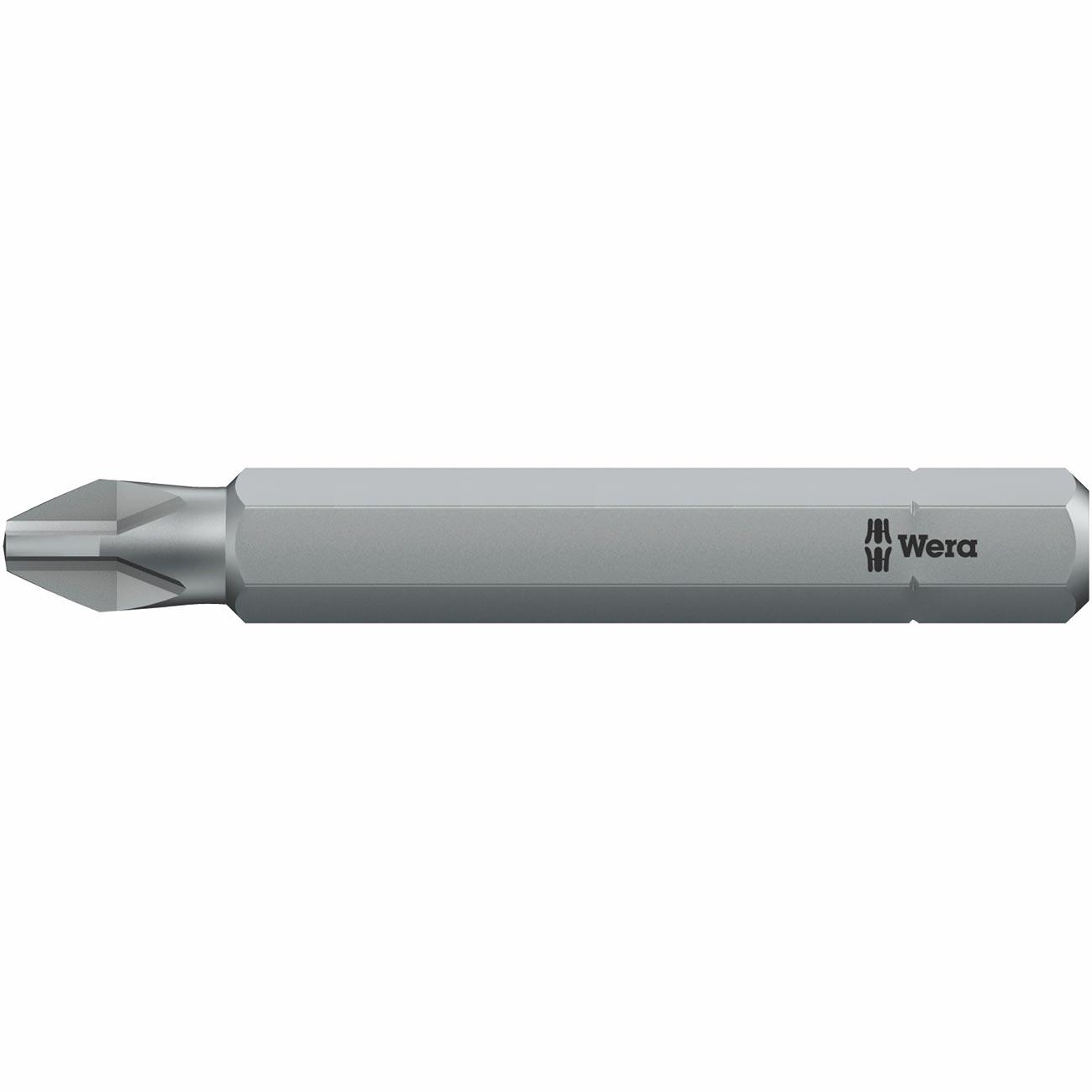 WERA 05134905001 Phillips Long bit: PH #3 Bit x 50mm 1/4 INCH Drive - High quality product image showing WERA 05134905001 Phillips Long bit: PH #3 Bit x 50mm 1/4 INCH Drive details and features