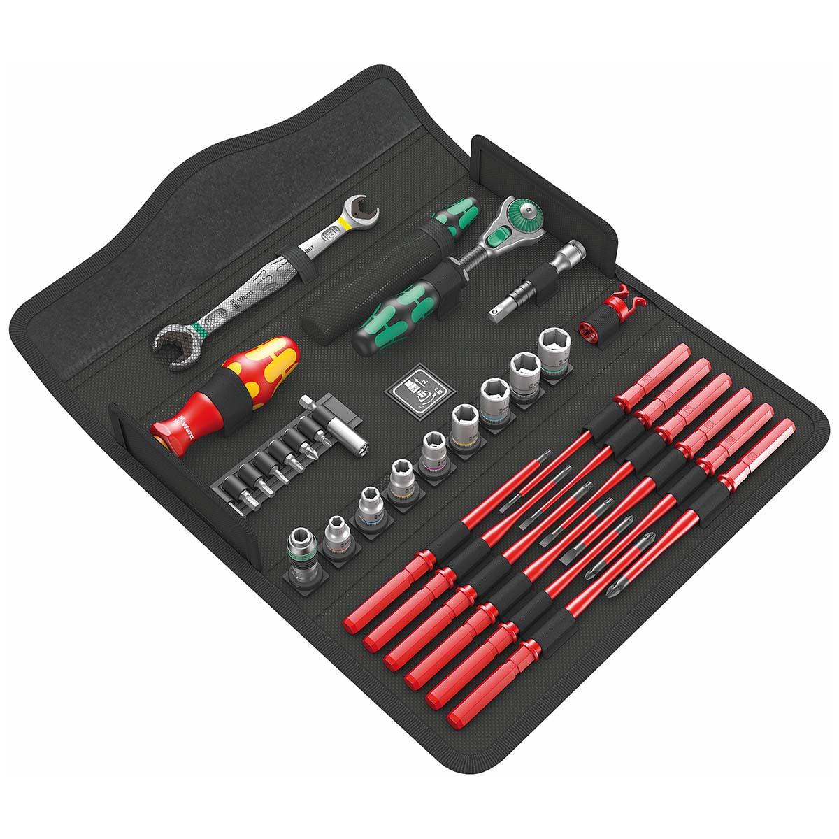 WERA 05135870001 VDE INSULATED KRAFTFORM KOMPAKT W 2 METRIC MAINTENANCE SET (35-PIECE SET) - High quality product image showing WERA 05135870001 VDE INSULATED KRAFTFORM KOMPAKT W 2 METRIC MAINTENANCE SET (35-PIECE SET) details and features