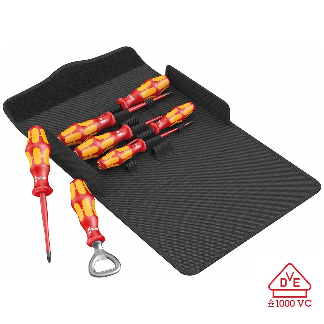 WERA 05136022001 VDE Insulated Screwdriver Set (7-Piece Set) - The Twister Group Tools product