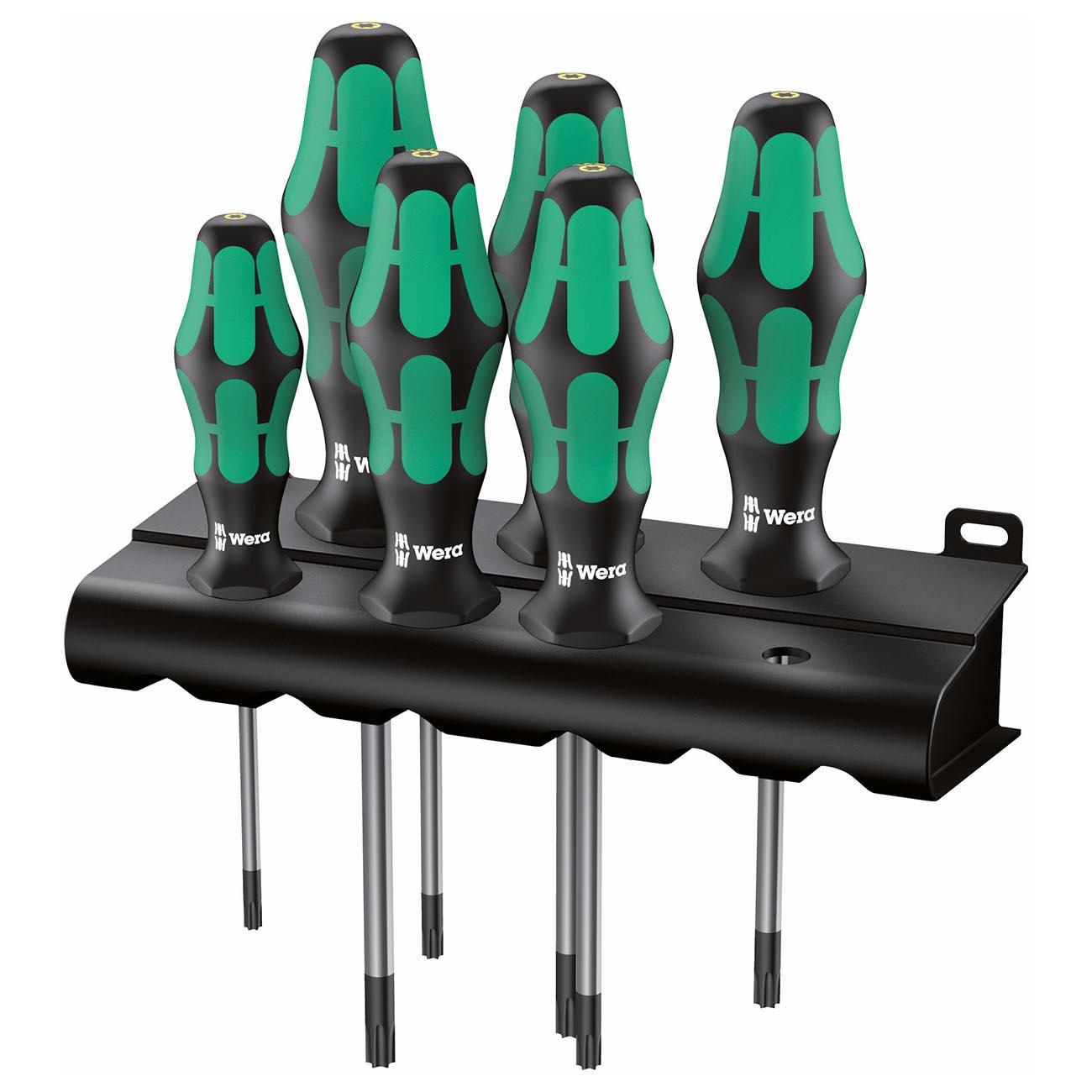 WERA 05138250001 Kraftform Plus Torx BO Safety Screwdriver Set and Rack With Bore Hole - High quality product image showing WERA 05138250001 Kraftform Plus Torx BO Safety Screwdriver Set and Rack With Bore Hole details and features