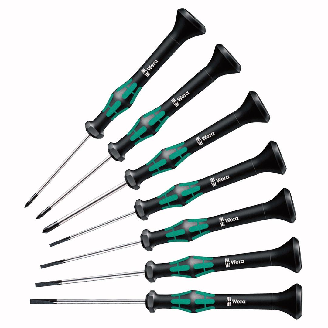 WERA 05345271001 Kraftform Micro Slotted/Phillips Precision Screwdriver - 7 Piece Set - The Twister Group Tools product