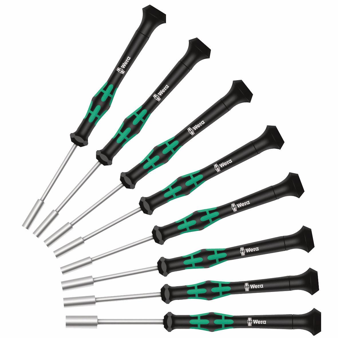 WERA 05345278001 Micro Electronics Precision Metric Nutdriver Set (8 Piece) - High quality product image showing WERA 05345278001 Micro Electronics Precision Metric Nutdriver Set (8 Piece) details and features