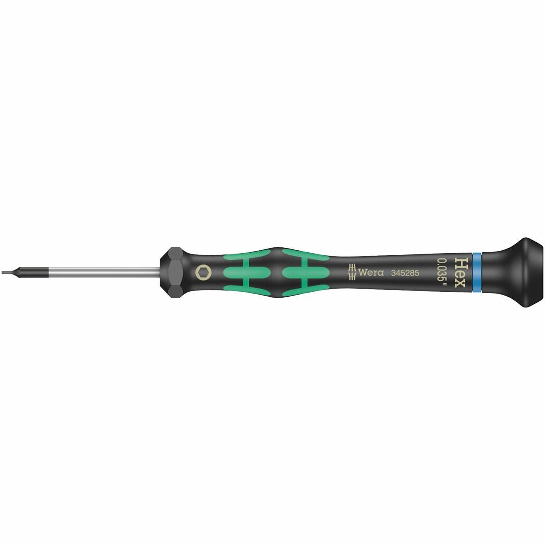 WERA 05345285001 Micro Electronics Precision Hex-Plus SAE Screwdriver HP 0.035 x 40mm - The Twister Group Tools product