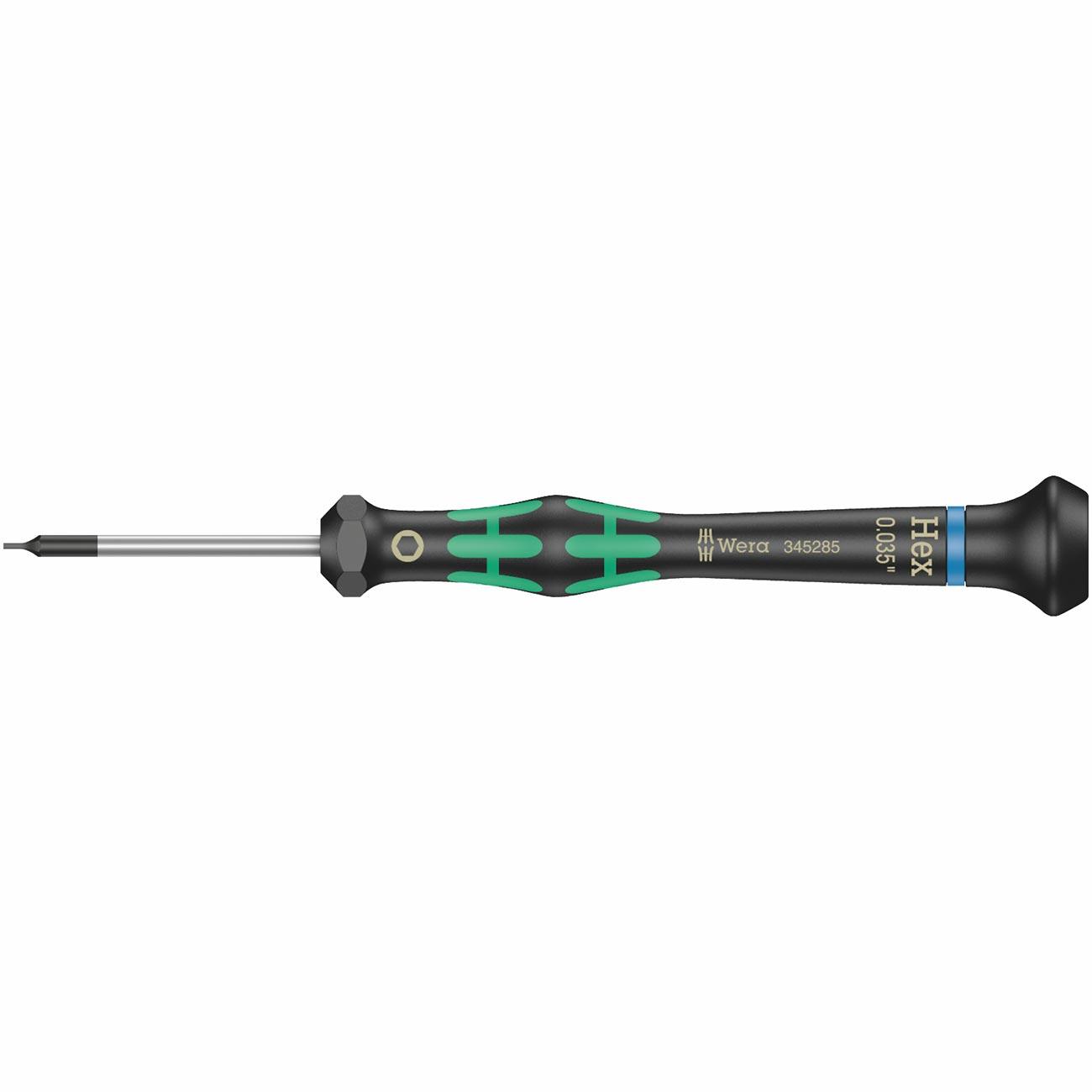 WERA 05345285001 Micro Electronics Precision Hex-Plus SAE Screwdriver HP 0.035 x 40mm - High quality product image showing WERA 05345285001 Micro Electronics Precision Hex-Plus SAE Screwdriver HP 0.035 x 40mm details and features