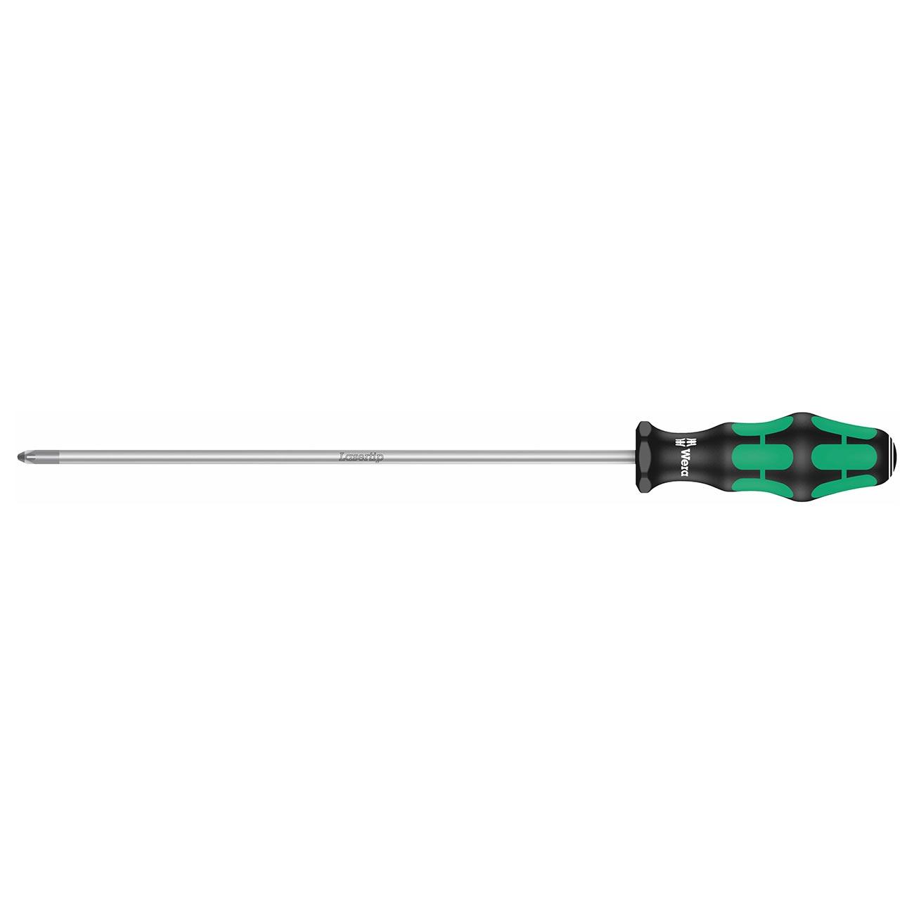WERA 05347743001 Screwdriver: Pozidriv PZ# 2 x 250mm with Laser Tip - High quality product image showing WERA 05347743001 Screwdriver: Pozidriv PZ# 2 x 250mm with Laser Tip details and features