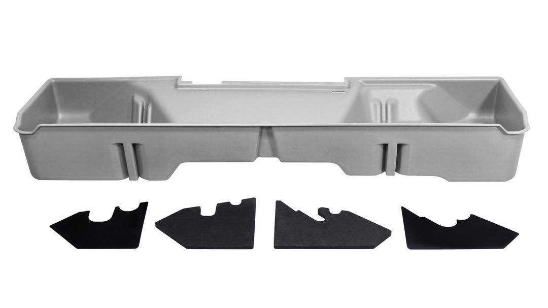 DU-HA 10043 Underseat Storage Gun Case 07-13 GMC & Chevy Light Gray - The Twister Group Tools product