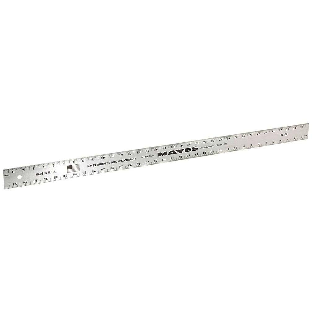 MAYES 10208 36-in Aluminum Straight Edge - The Twister Group Tools product