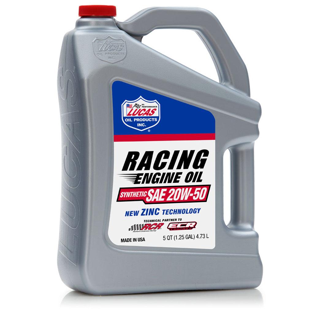 LUCAS OIL 10616 Synthetic SAE 20W 50 Racing Motor Oil 5 Quart - High quality product image showing LUCAS OIL 10616 Synthetic SAE 20W 50 Racing Motor Oil 5 Quart details and features
