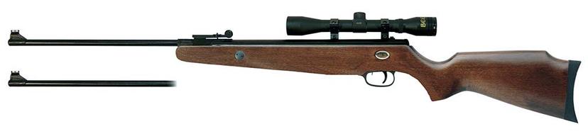 BEEMAN 1073GP Grizzly X2 Gas Ram Dual Caliber Air Rifle Combo 4 x 32 scope