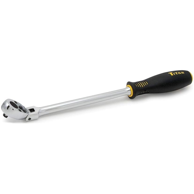 TITAN 11300 1/4 INCH Drive x 12 INCH Extra-Long Flex Head Ratchet