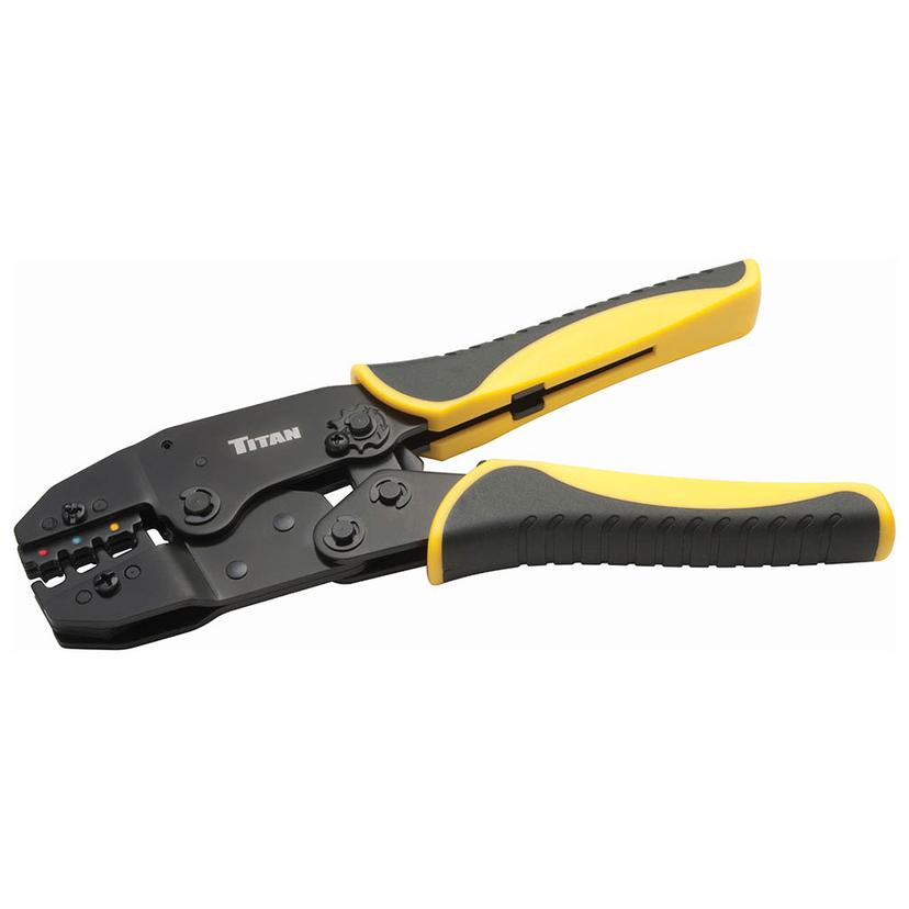 TITAN 11477 Tool Ratcheting Wire Terminal Crimper