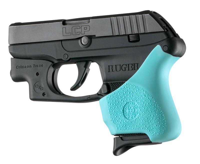 HOGUE 18114 HAll Hybrid Ruger LCP Crimson Trace Button Grip Sleeve Aqua - The Twister Group Tools product