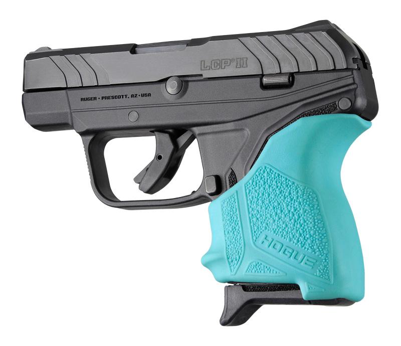 HOGUE 18124 HAll Beavertail Grip Sleeve Ruger LCP II Aqua - The Twister Group Tools product