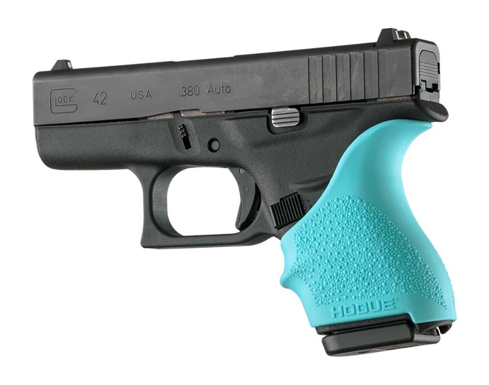 HOGUE 18204 HAll Beavertail Grip Sleeve Glock 42 43 Aqua - The Twister Group Tools product