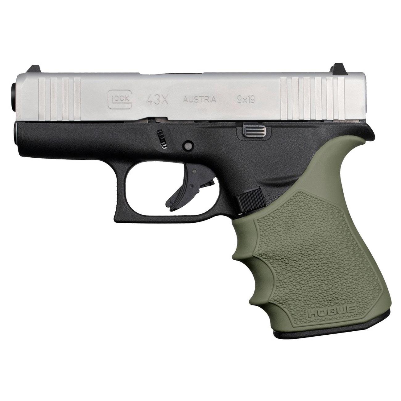 HOGUE 18211H HandALL Beavertail Grip Sleeve for GLOCK 43X 48 (OD Green) - High quality product image showing HOGUE 18211H HandALL Beavertail Grip Sleeve for GLOCK 43X 48 (OD Green) details and features