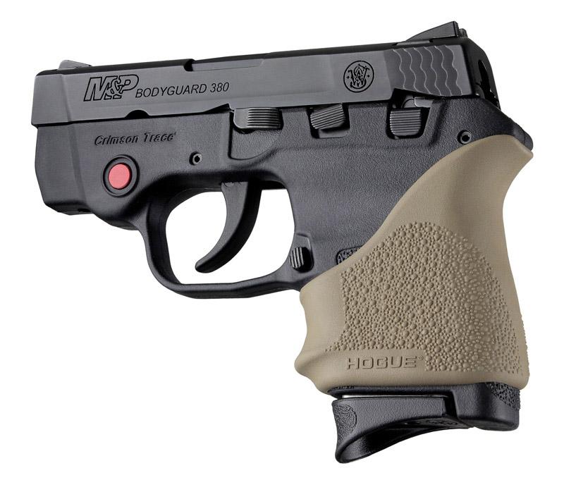 HOGUE 18503 HAll Beavertail Grip Sleeve S&W Bodyguard 380 Taurus TCP Spectrum Flat Dark Earth - High quality product image showing HOGUE 18503 HAll Beavertail Grip Sleeve S&W Bodyguard 380 Taurus TCP Spectrum Flat Dark Earth details and features