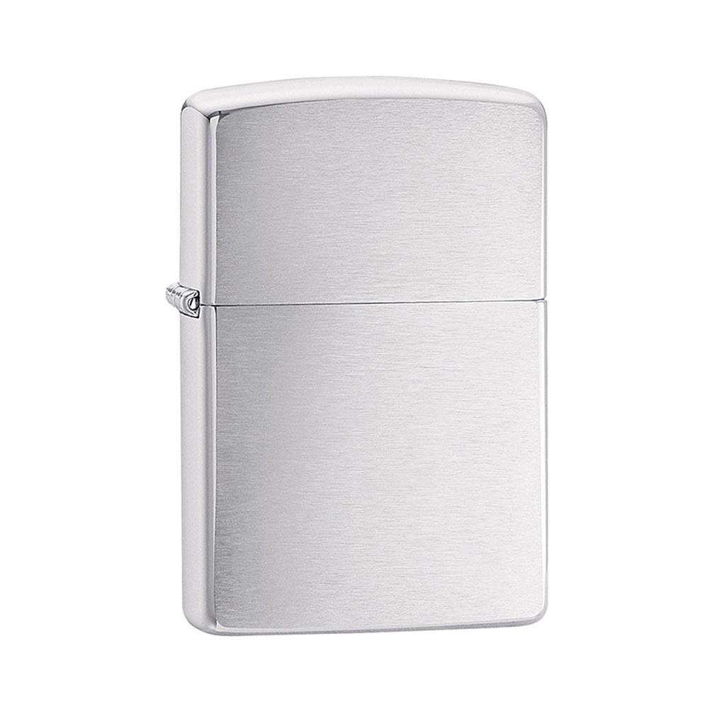 ZIPPO 1020200 Windproof Lighter Brushed Chrome - High quality product image showing ZIPPO 1020200 Windproof Lighter Brushed Chrome details and features