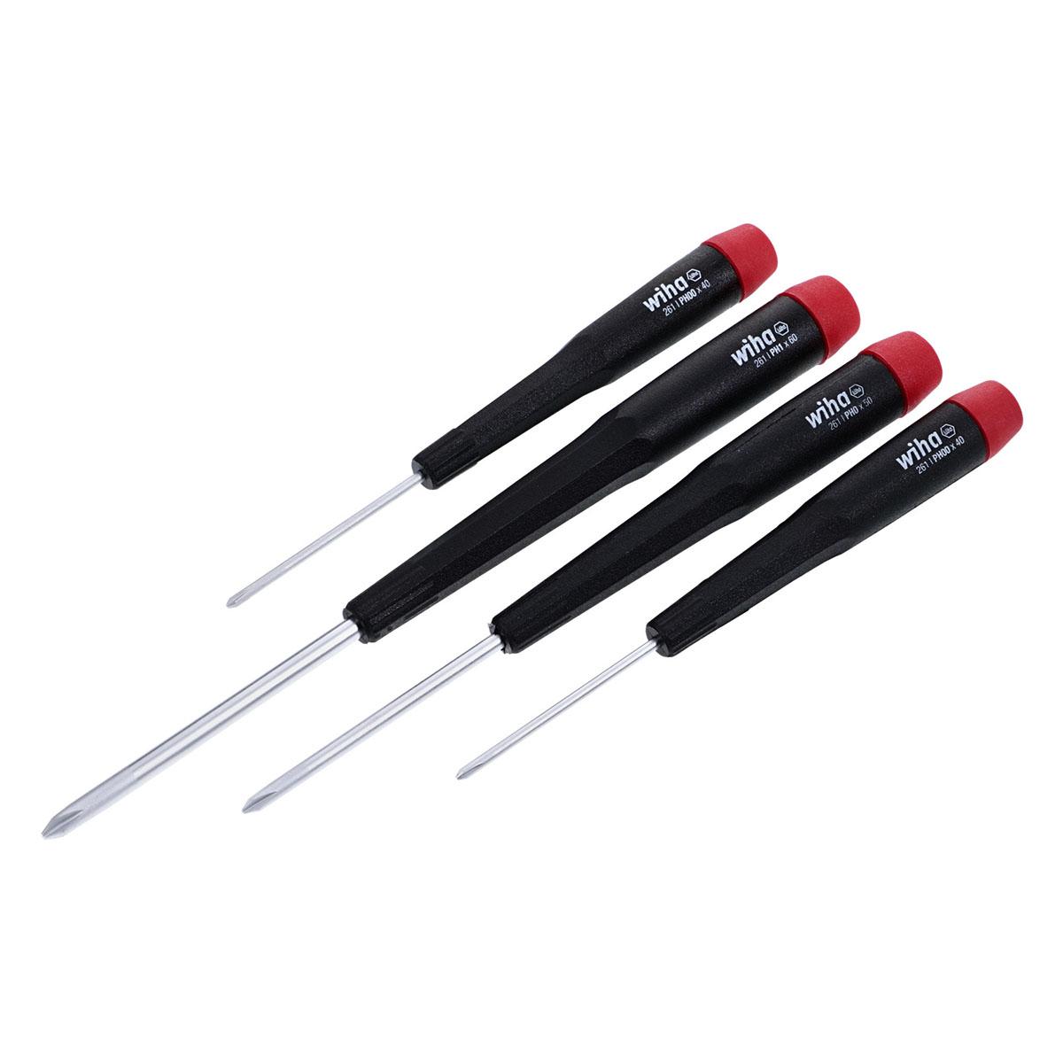 WIHA 26194 Precision Phillips Screwdriver Set - 4 Piece Set - High quality product image showing WIHA 26194 Precision Phillips Screwdriver Set - 4 Piece Set details and features