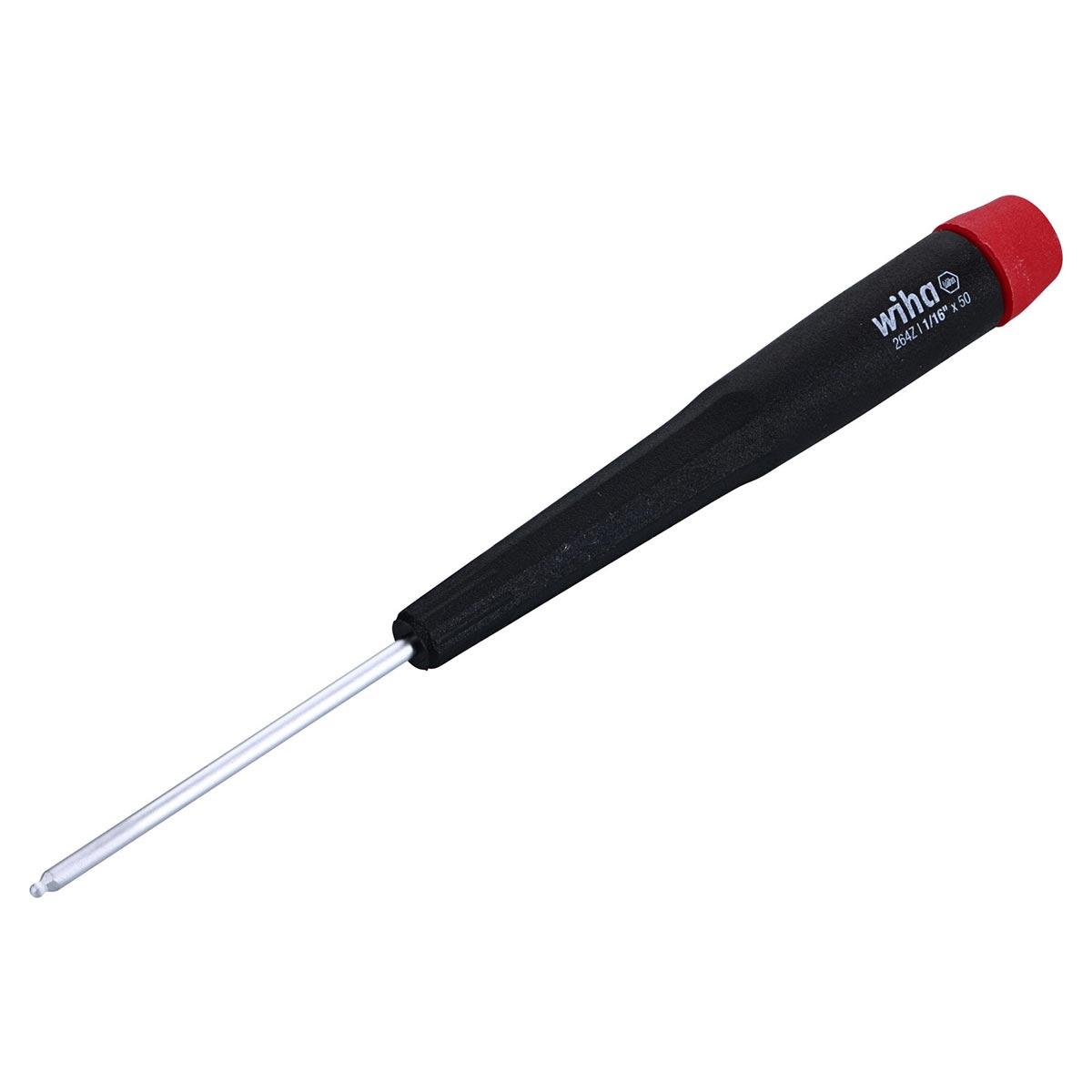 WIHA 26416 Precision Ball End Hex Screwdriver 1/16 INCH x 50mm - High quality product image showing WIHA 26416 Precision Ball End Hex Screwdriver 1/16 INCH x 50mm details and features