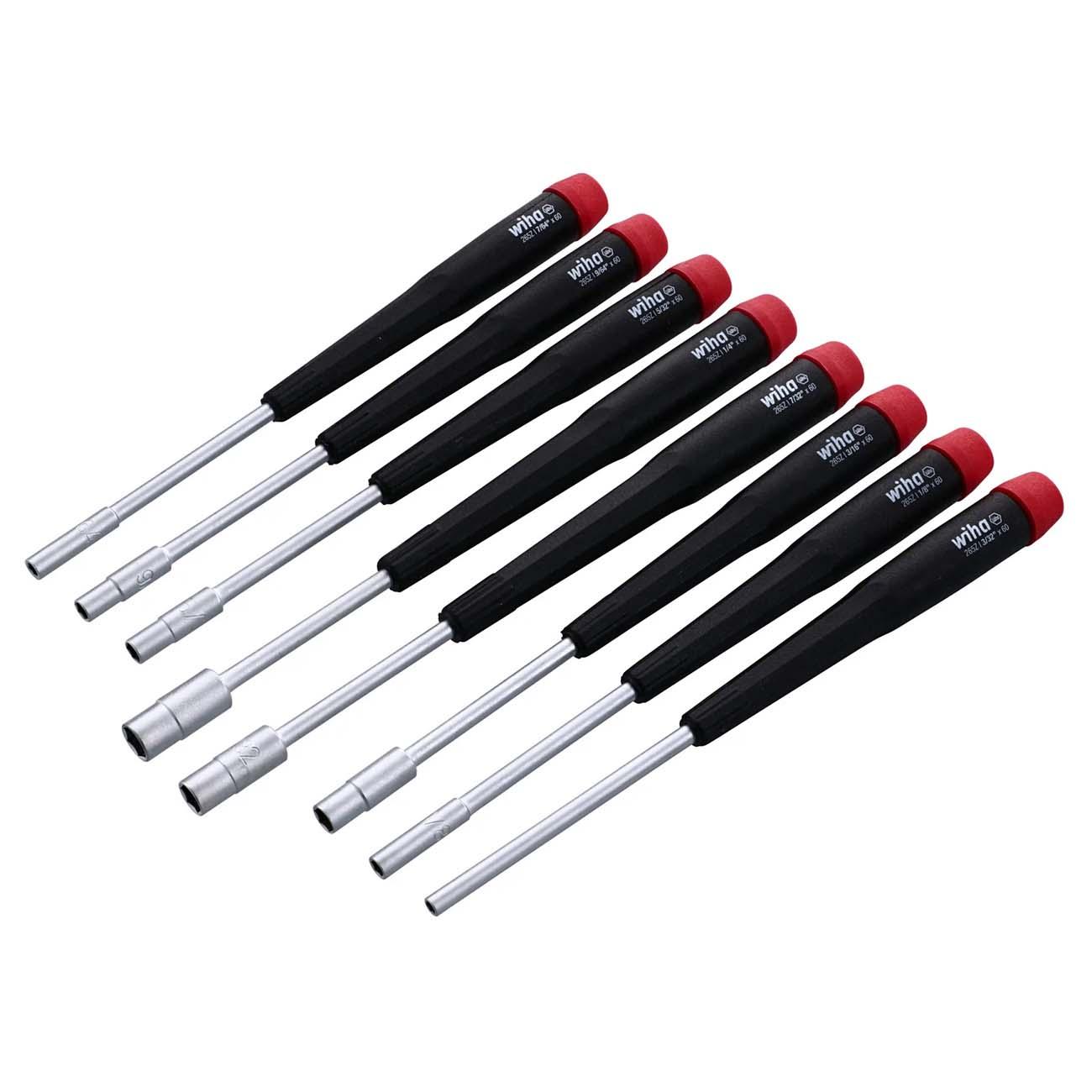 WIHA 2659 Precision Nut Driver SAE Screwdrivers - 8 Piece Set - High quality product image showing WIHA 2659 Precision Nut Driver SAE Screwdrivers - 8 Piece Set details and features
