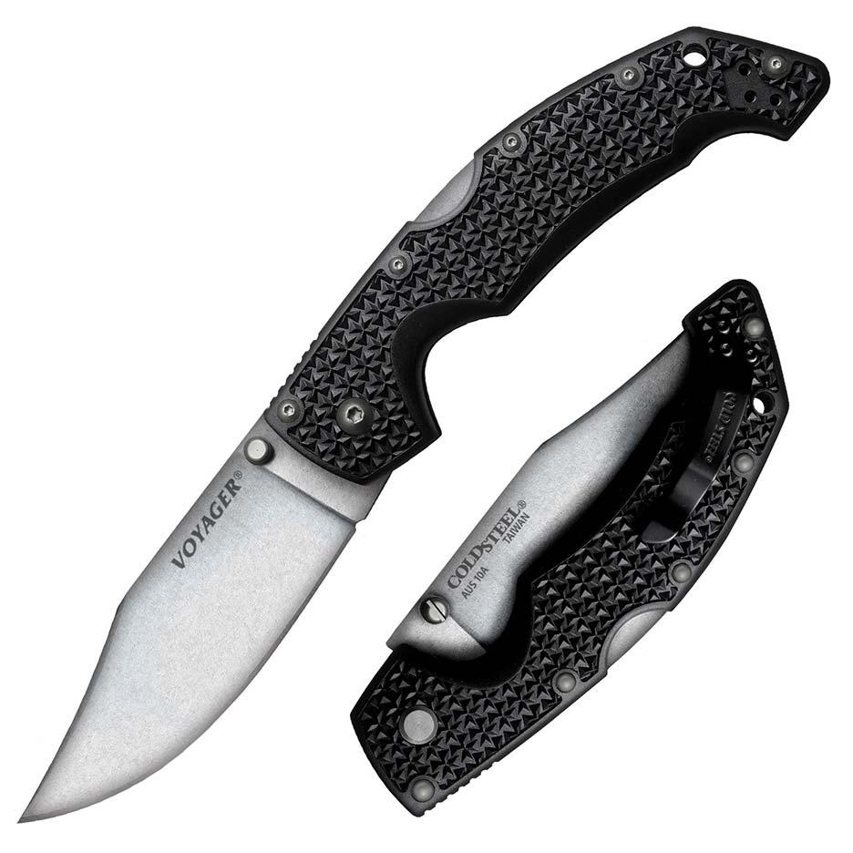 COLD STEEL 29AC Voyager Large Clip Point Plain Edge - High quality product image showing COLD STEEL 29AC Voyager Large Clip Point Plain Edge details and features
