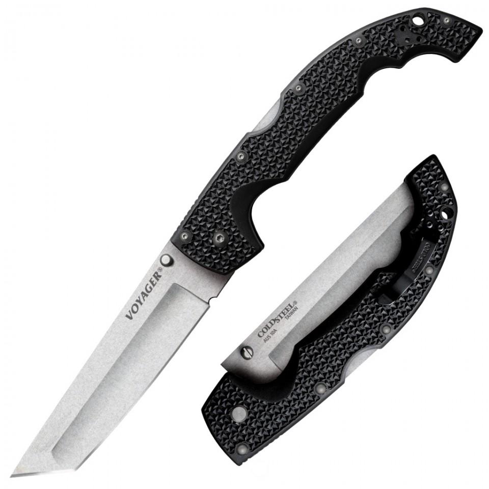 COLD STEEL 29AXT Extra Large Voyager Tanto Pt. Plain - High quality product image showing COLD STEEL 29AXT Extra Large Voyager Tanto Pt. Plain details and features