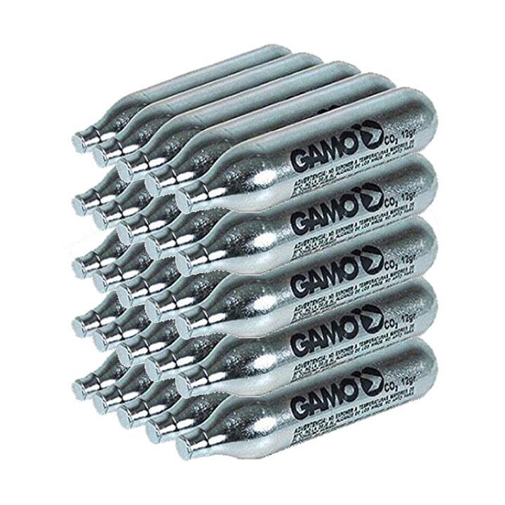 GAMO 62124702554 12-gram Replacement Co2 Cylinders 25-pack