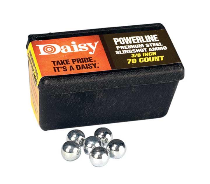DAISY 988183-446 Steel Slingshot Ammo Trapped Blister Black 3/8 Inch - High quality product image showing DAISY 988183-446 Steel Slingshot Ammo Trapped Blister Black 3/8 Inch details and features