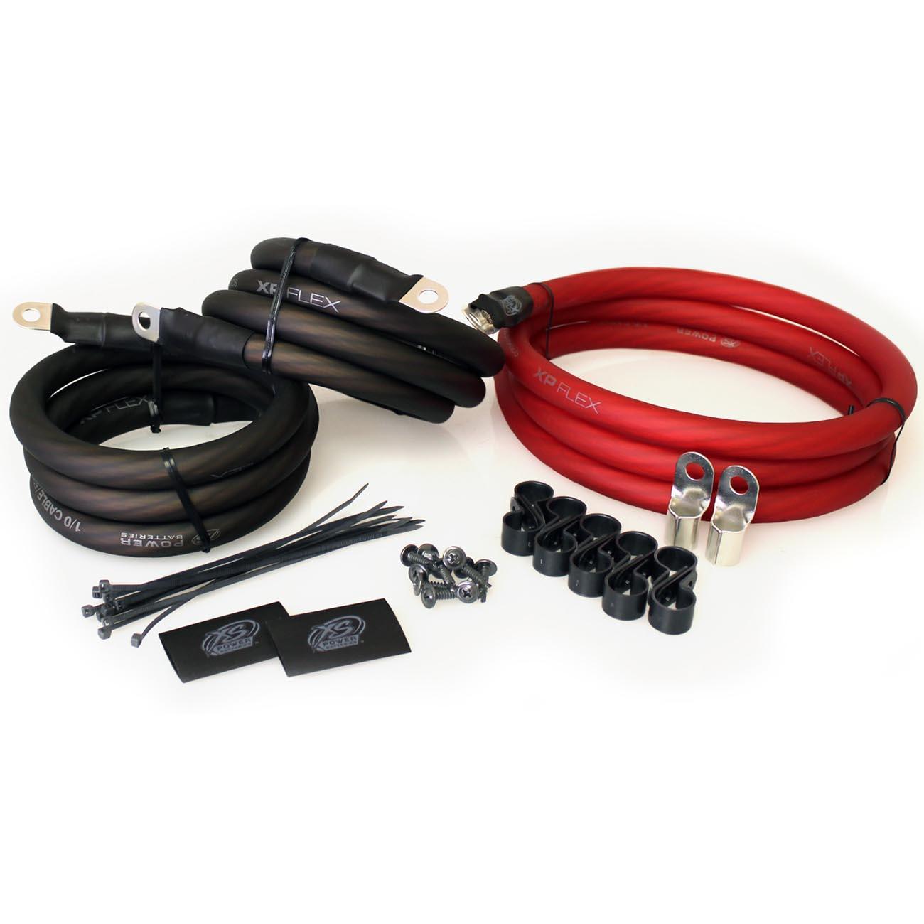 XS POWER BIG3-RD XP FLEX Red 1/0 AWG 250A Big 3 Upgrade Kit - High quality product image showing XS POWER BIG3-RD XP FLEX Red 1/0 AWG 250A Big 3 Upgrade Kit details and features