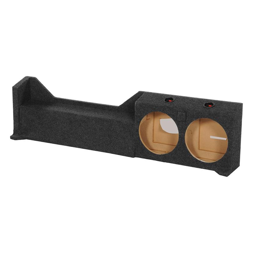 QPOWER FRONTIER10 2005 2-10 INCH Hole Emtpy Woofer Box for 2005-Current Nissan Frontier Under seat downfire