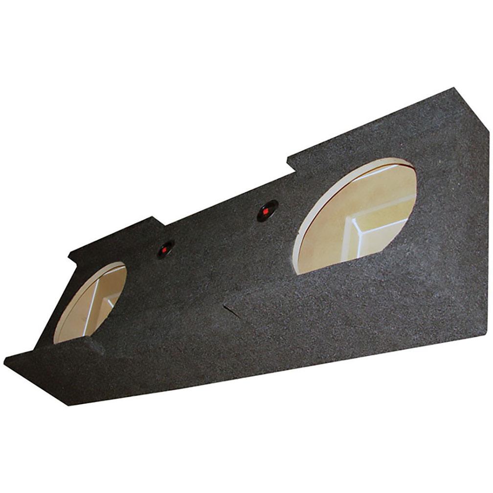 QPOWER BQGMC1220074DR EMPTY WOOFER BOX DUAL 12 INCH GMC CREW CAB 07-13 - High quality product image showing QPOWER BQGMC1220074DR EMPTY WOOFER BOX DUAL 12 INCH GMC CREW CAB 07-13 details and features