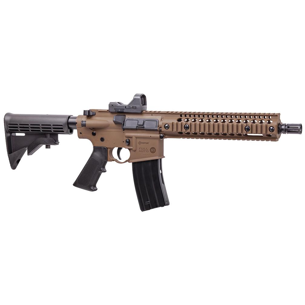 CROSMAN CFAR1X R1 CO2 Powered Full/Semi-Automatic BB Rifle with Red Dot - High quality product image showing CROSMAN CFAR1X R1 CO2 Powered Full/Semi-Automatic BB Rifle with Red Dot details and features