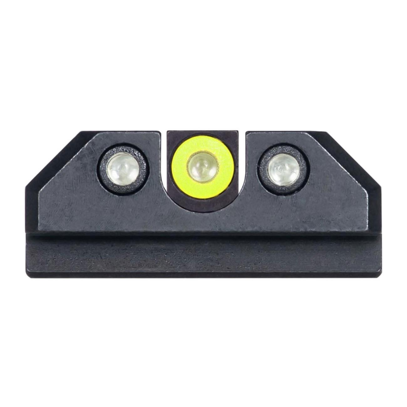 NIGHT FISION CZU77007YGZG Night Sight Set for CZ-USA P-10 C/F Yellow Front Ring/Black U-Notched Rear Rings - High quality product image showing NIGHT FISION CZU77007YGZG Night Sight Set for CZ-USA P-10 C/F Yellow Front Ring/Black U-Notched Rear Rings details and features