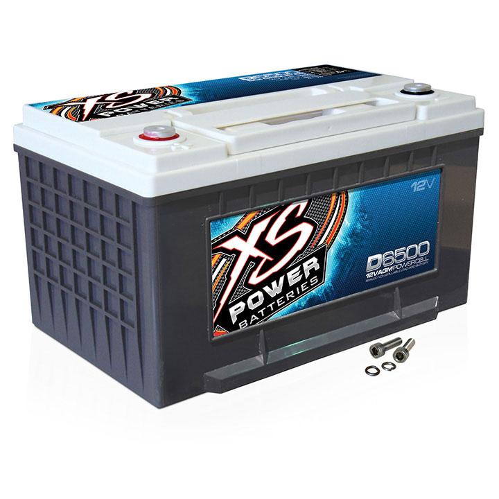XS POWER D6500 65 AGM BATTERY MA: 3900A CA: 1070 Ah: 75 3000W / 4000W - High quality product image showing XS POWER D6500 65 AGM BATTERY MA: 3900A CA: 1070 Ah: 75 3000W / 4000W details and features