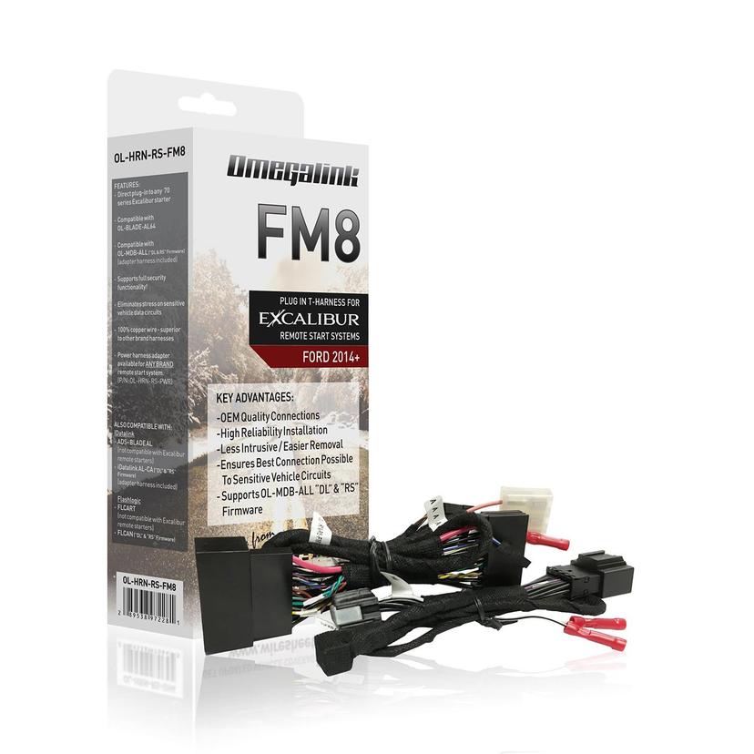 OMEGA / EXCALIBUR OL-HRN-RS-FM8 OmegaLink Plug&Play HarnessCovers Select Ford Vehicles; 2014+